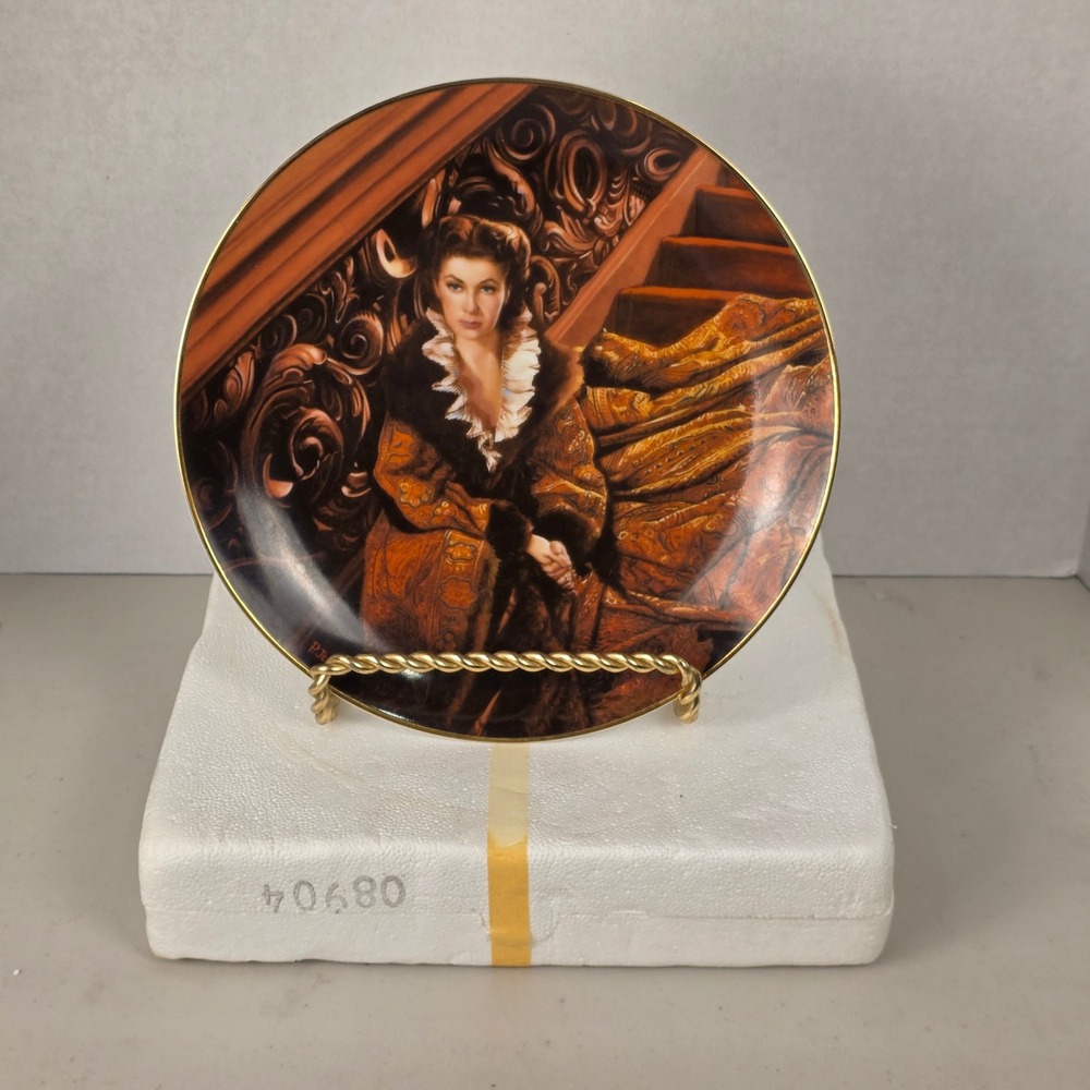W.S. George Gone With the Wind Waiting for Rhett Collector Plate Paul Jennis '91
